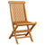 Folding Garden Chairs 8 pcs Solid Teak Wood