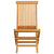 Folding Garden Chairs 8 pcs Solid Teak Wood