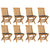 Garden Chairs with Anthracite Cushions 8 pcs Solid Teak Wood