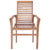 Stacking Dining Chairs 6 pcs Solid Teak Wood