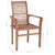 Stacking Dining Chairs 6 pcs Solid Teak Wood