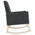 Rocking Chair Black Fabric