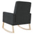 Rocking Chair Black Fabric