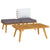 3 Piece Garden Lounge Set with Cushions Solid Acacia Wood
