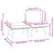 3 Piece Garden Lounge Set with Cushions Solid Acacia Wood