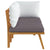 2 Piece Garden Lounge Set with Cushions Solid Acacia Wood