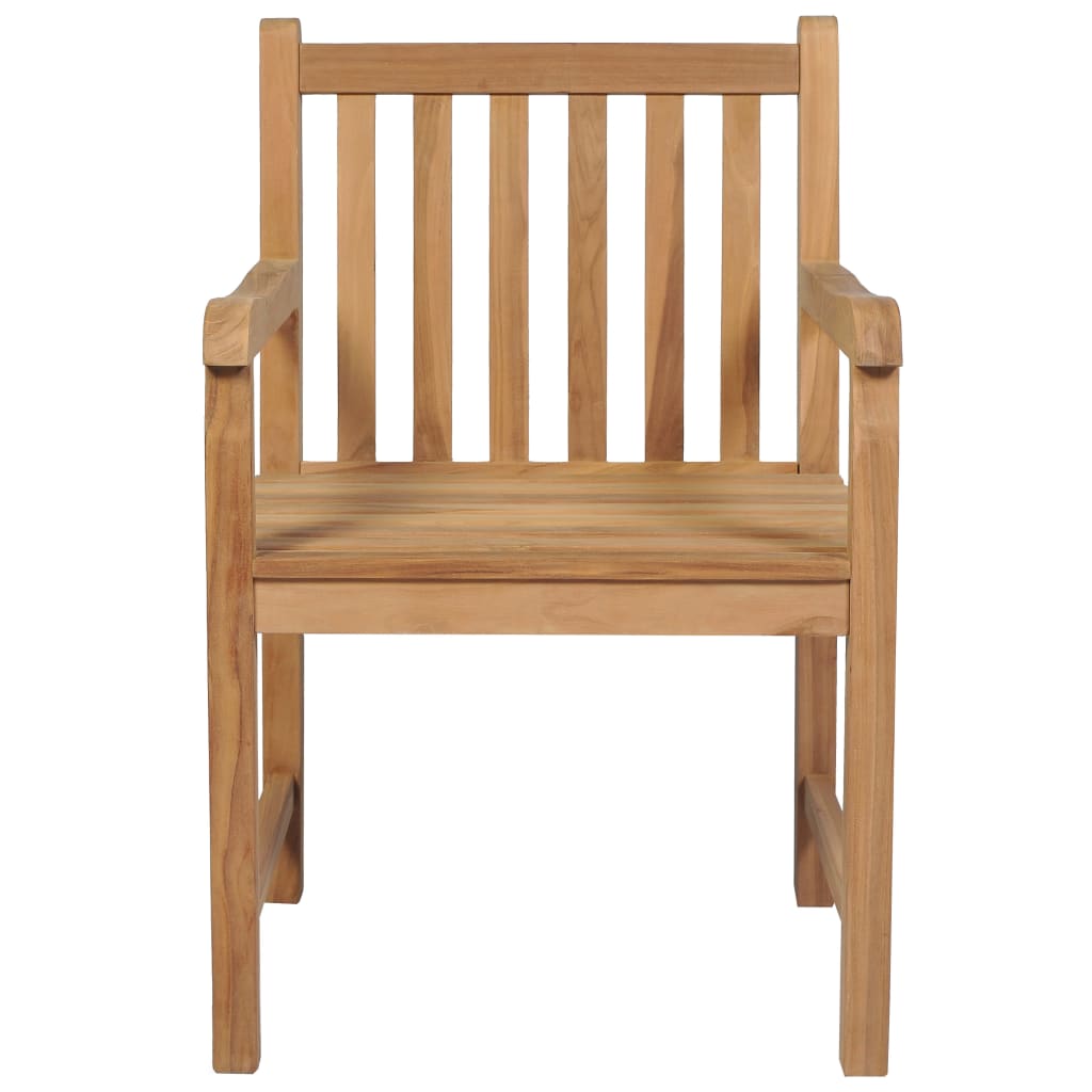 Outdoor Chairs 6 pcs Solid Teak Wood