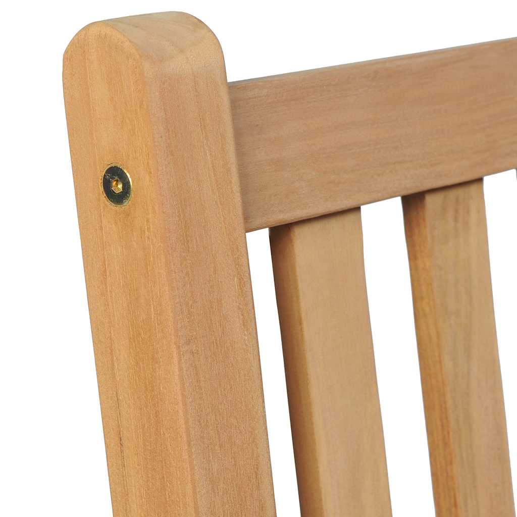 Garden Chairs 8 pcs with Anthracite Cushions Solid Teak Wood