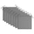 Garden Chairs 8 pcs with Grey Cushions Solid Teak Wood