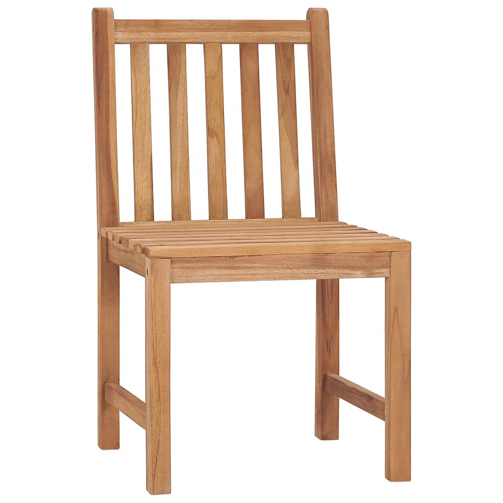 Garden Chairs 4 pcs with Cushions Solid Teak Wood