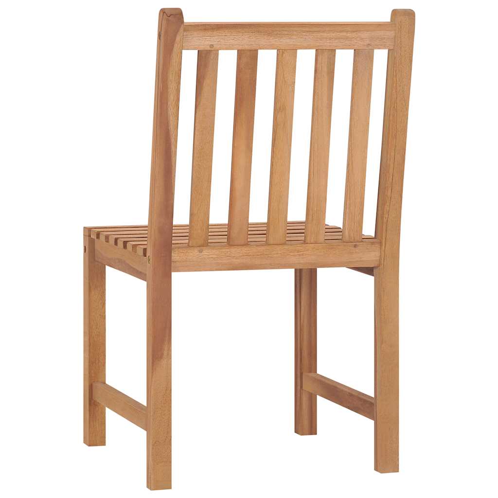Garden Chairs 4 pcs with Cushions Solid Teak Wood