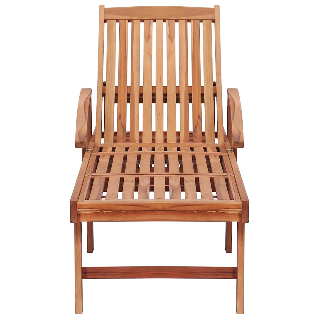 Sun Loungers 2 pcs Solid Teak Wood