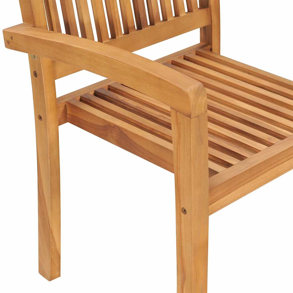 5 Piece Garden Dining Set Solid Wood Teak