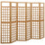 6-Panel Room Divider/Trellis Solid Fir Wood 242.5x180 cm