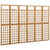 6-Panel Room Divider/Trellis Solid Fir Wood 242.5x180 cm