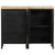 Sideboard with 3 Drawers and 2 Doors Rough Mango Wood