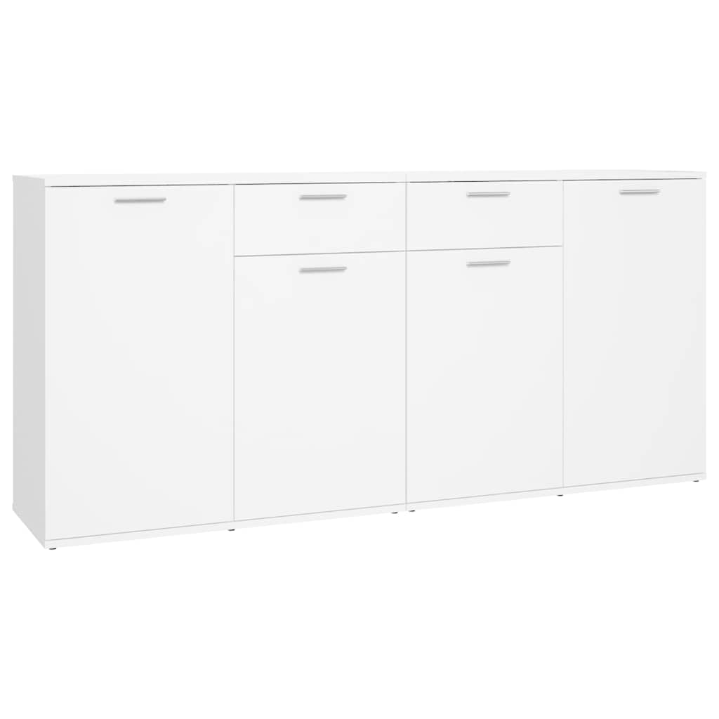 Sideboard White 160x36x75 cm Engineered Wood