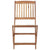 Folding Outdoor Chairs 6 pcs Solid Acacia Wood