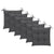 Folding Garden Chairs 6 pcs with Cushions Solid Acacia Wood