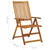 Folding Garden Chairs 8 pcs Solid Wood Acacia