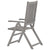 Garden Reclining Chairs with Cushions 8 pcs Grey Wood Acacia