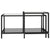 Tea Tables 2 pcs Tempered Glass Black