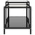 Tea Tables 2 pcs Tempered Glass Black