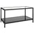 Tea Tables 2 pcs Tempered Glass Black