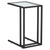 Computer Side Table Transparent 50x35x65 cm Tempered Glass