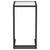Computer Side Table Transparent 50x35x65 cm Tempered Glass