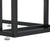 Computer Side Table Transparent 50x35x65 cm Tempered Glass