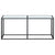Console Table White Marble 180x35x75.5cm Tempered Glass