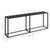 Console Table Black 200x35x75.5cm Tempered Glass