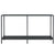 Console Table Black 140x35x75.5 cm Tempered Glass