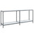 Console Table White 180x35x75.5 cm Tempered Glass