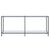 Console Table White 180x35x75.5 cm Tempered Glass