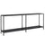 Console Table Black 200x35x75.5 cm Tempered Glass