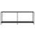 Console Table Black 200x35x75.5 cm Tempered Glass