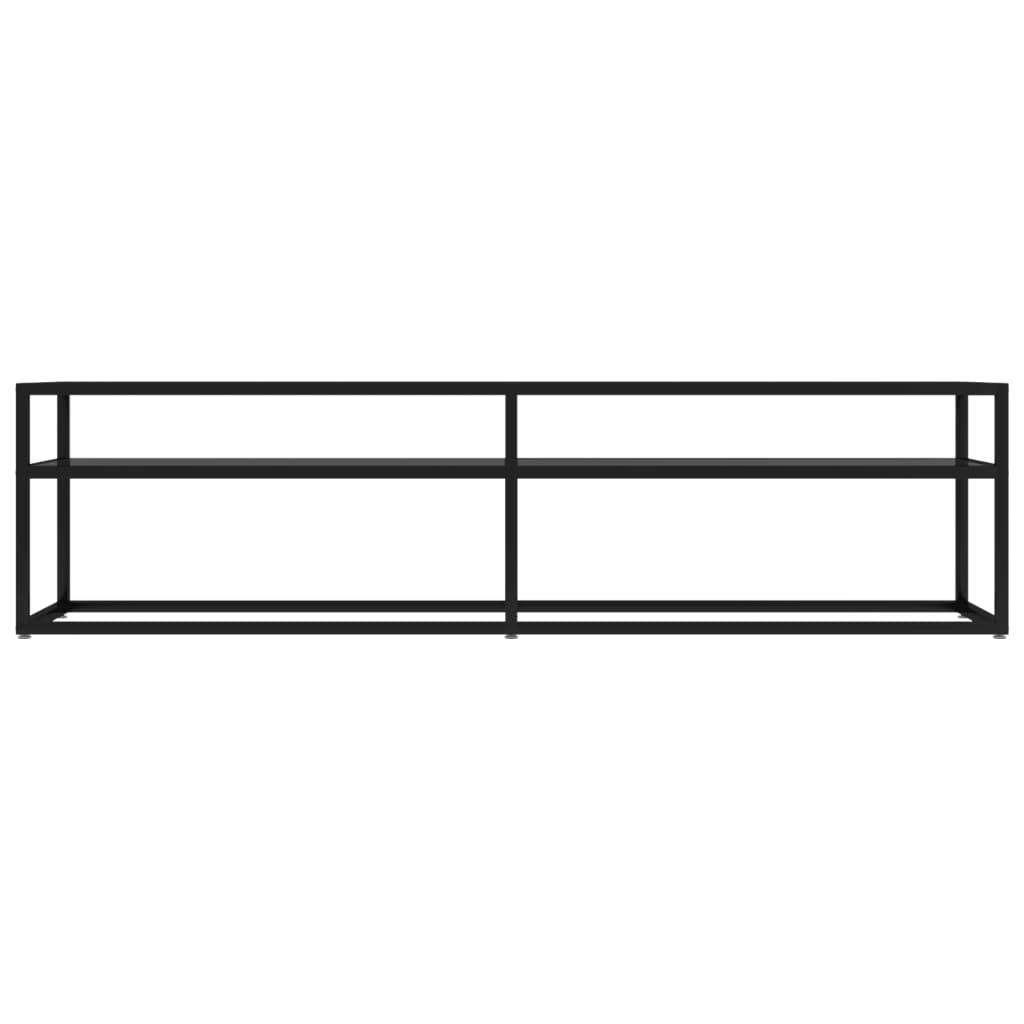 TV Cabinet Black 160x40x40.5 cm Tempered Glass