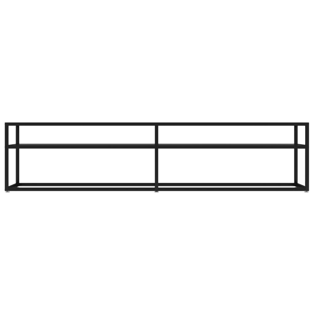 TV Cabinet Black 180x40x40.5 cm Tempered Glass