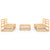 5 Piece Garden Lounge Set Solid Pinewood