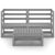 3 Piece Garden Lounge Set Grey Solid Pinewood