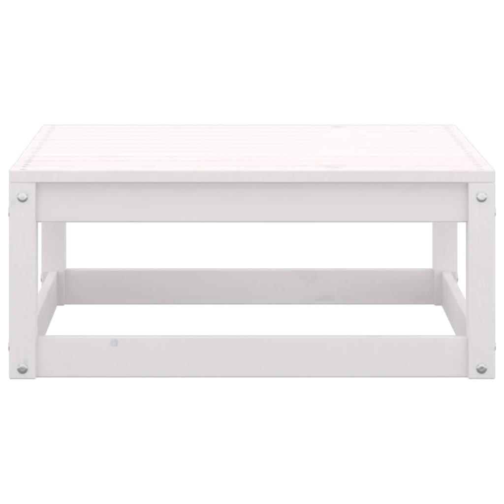 13 Piece Garden Lounge Set White Solid Pinewood