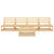 5 Piece Garden Lounge Set Solid Pinewood