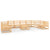 9 Piece Garden Lounge Set Solid Pinewood