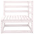 3 Piece Garden Lounge Set White Solid Wood Pine