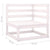 3 Piece Garden Lounge Set White Solid Wood Pine