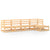 5 Piece Garden Lounge Set Solid Pinewood