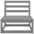 6 Piece Garden Lounge Set Grey Solid Pinewood