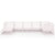 7 Piece Garden Lounge Set White Solid Pinewood